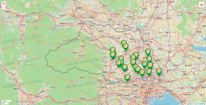 埼玉県の学研ココファンの店舗地図