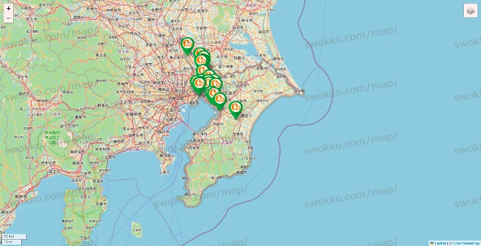 千葉県の学研ココファンの店舗地図