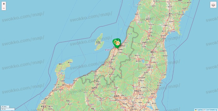 新潟県の学研ココファンの施設地図