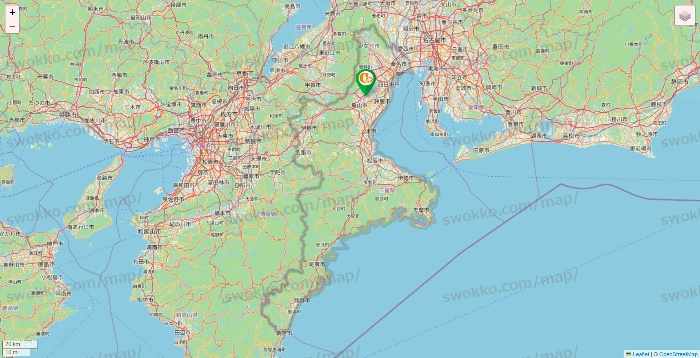 三重県の学研ココファンの施設地図