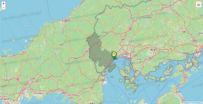 広島県の学研ココファンの施設地図