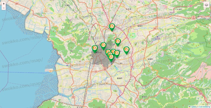 熊本県の学研ココファンの施設地図