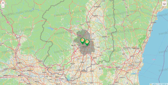 栃木県の学研ココファンの施設地図