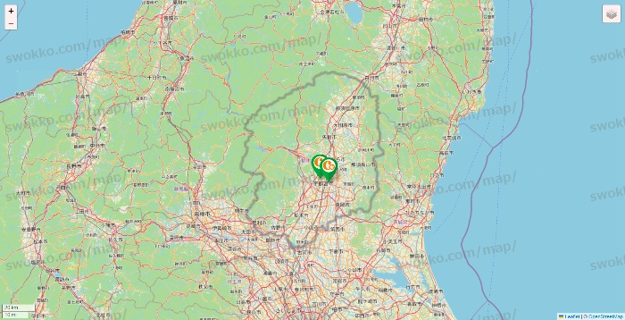 栃木県の学研ココファンの施設地図