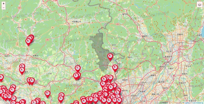 兵庫県のココカラファインの店舗地図