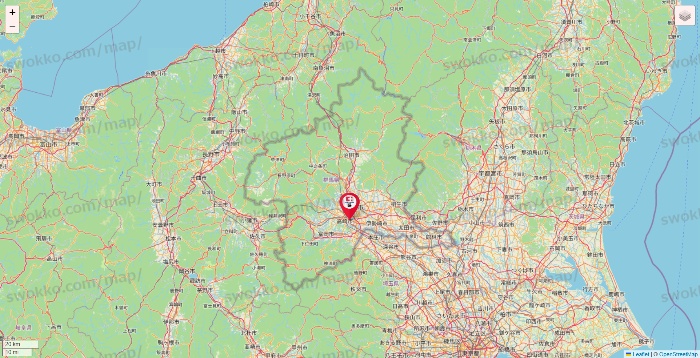 群馬県のココカラファイン系列いろいろの店舗地図