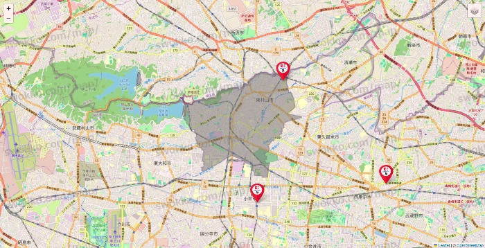 東京都のココカラファイン系列いろいろの店舗地図