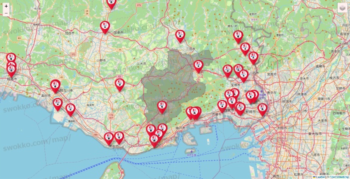 兵庫県のココカラファイン系列いろいろの店舗地図