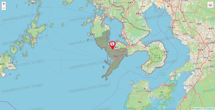 長崎県のココカラファイン系列いろいろの店舗地図