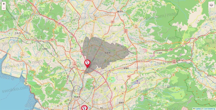 熊本県のココカラファイン系列いろいろの店舗地図