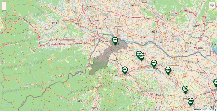埼玉県の珈琲館の店舗地図