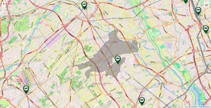 埼玉県の珈琲館の店舗地図
