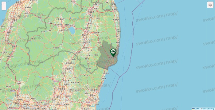 福島県の珈琲館の店舗地図
