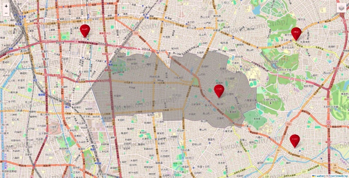 愛知県のコナミスポーツクラブの店舗地図