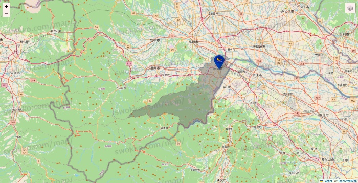 群馬県のコート・ダジュールの店舗地図