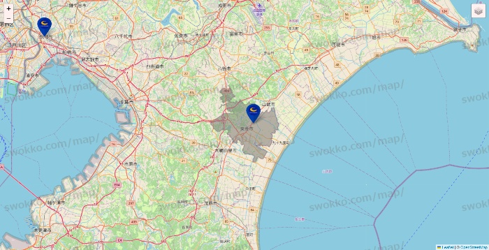 千葉県のコート・ダジュールの店舗地図