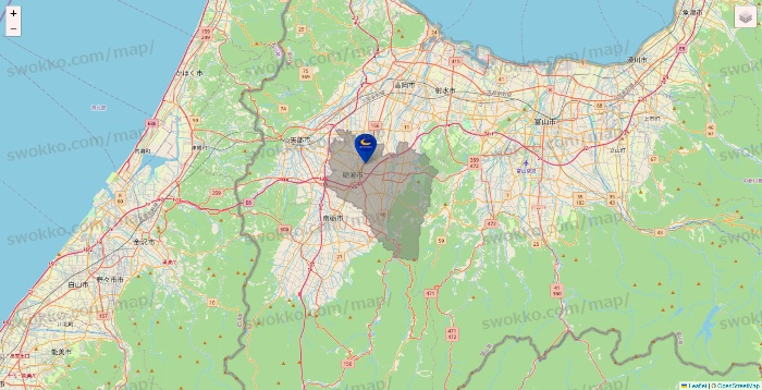 富山県のコート・ダジュールの店舗地図