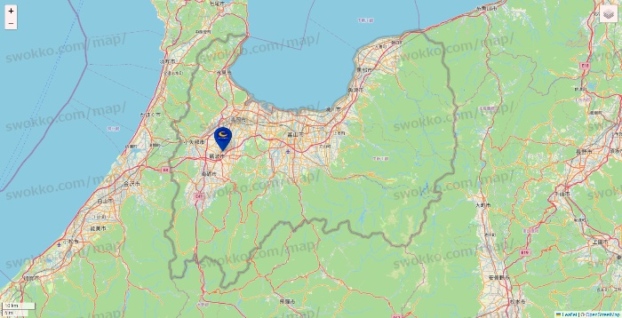 富山県のコート・ダジュールの店舗地図