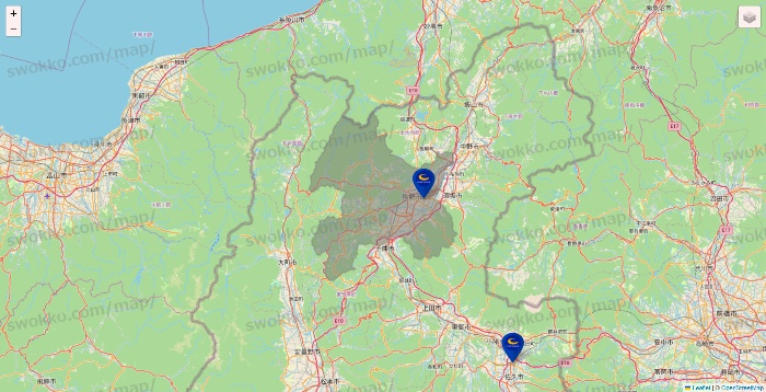 長野県のコート・ダジュールの店舗地図