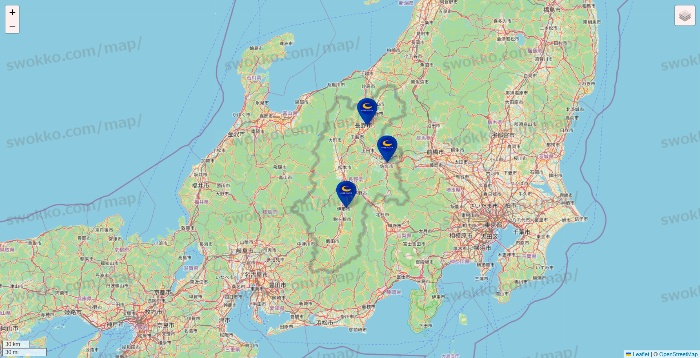 長野県のコート・ダジュールの店舗地図