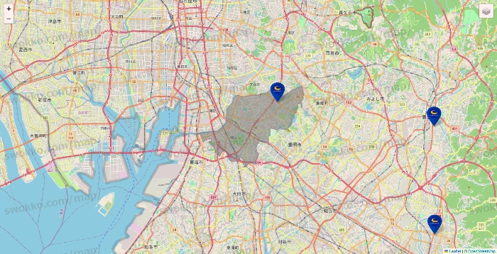 愛知県のコート・ダジュールの店舗地図