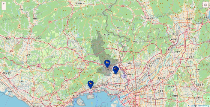 兵庫県のコート・ダジュールの店舗地図