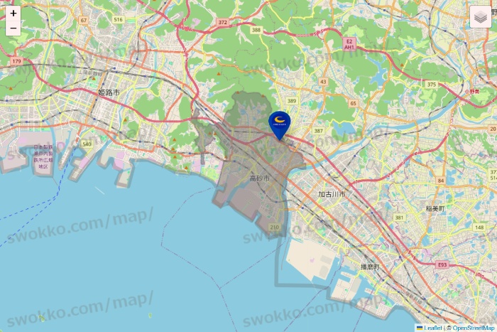 兵庫県のコート・ダジュールの店舗地図