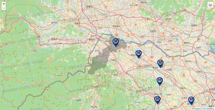 埼玉県のクリエイトSDの店舗地図