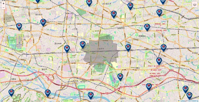 東京都のクリエイトSDの店舗地図