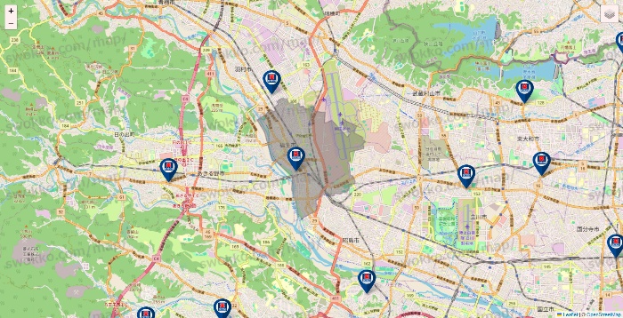 東京都のクリエイトSDの店舗地図