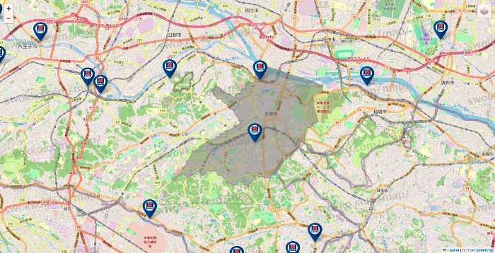 東京都のクリエイトSDの店舗地図