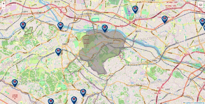 東京都のクリエイトSDの店舗地図