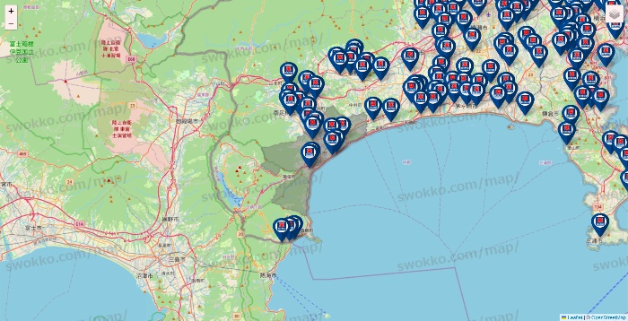 神奈川県のクリエイトSDの店舗地図