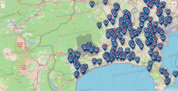 神奈川県のクリエイトSDの店舗地図