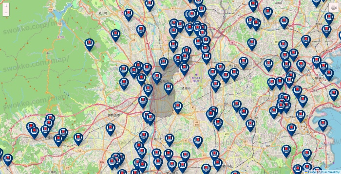 神奈川県のクリエイトSDの店舗地図