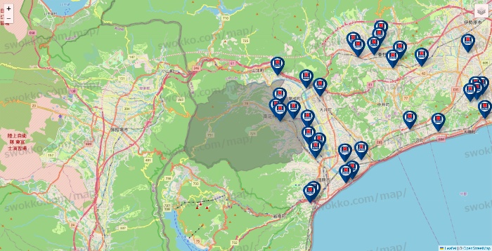 神奈川県のクリエイトSDの店舗地図