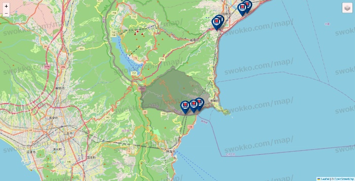 神奈川県のクリエイトSDの店舗地図