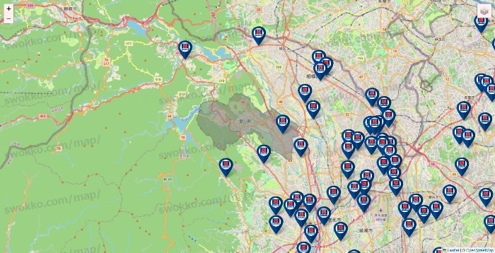 神奈川県のクリエイトSDの店舗地図
