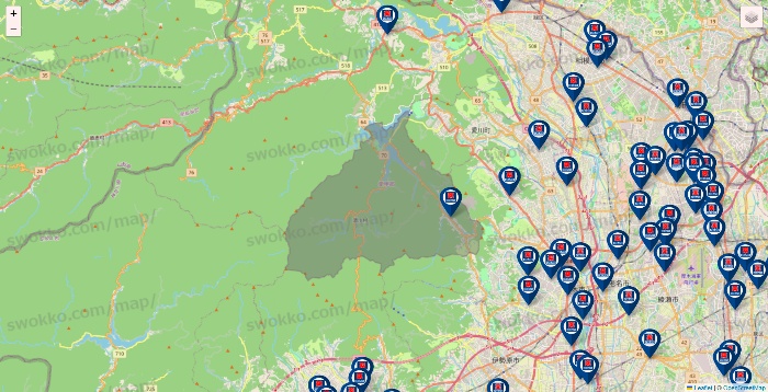 神奈川県のクリエイトSDの店舗地図