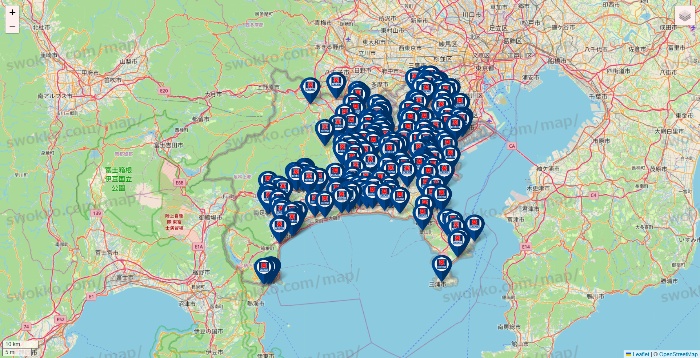 神奈川県のクリエイトSDの店舗地図