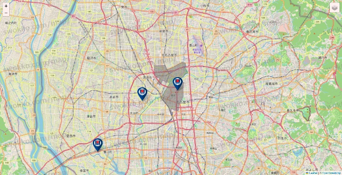 愛知県のクリエイトSDの店舗地図