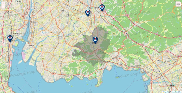 愛知県のクリエイトSDの店舗地図