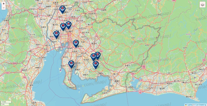 愛知県のクリエイトSDの店舗地図