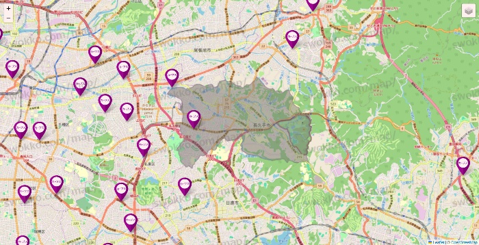 愛知県のカーブスの店舗地図