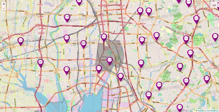 愛知県のカーブスの店舗地図