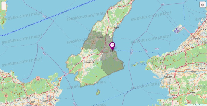 兵庫県のカーブスの店舗地図