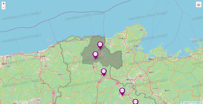 兵庫県のカーブスの店舗地図