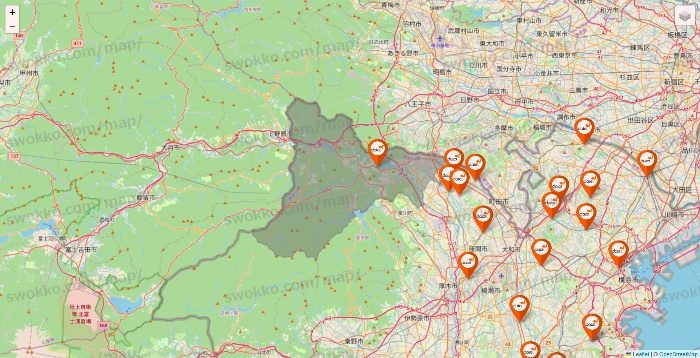 神奈川県のダイエーの店舗地図