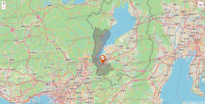 滋賀県のダイエーの店舗地図