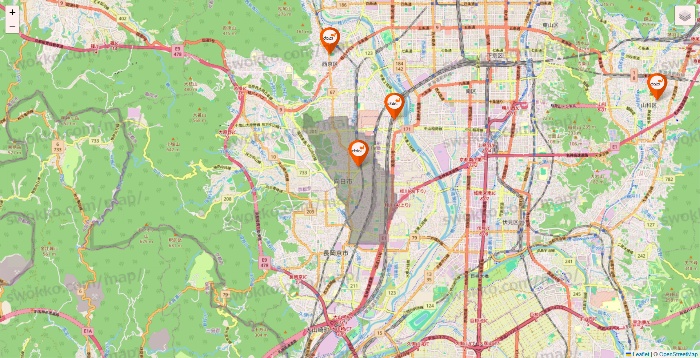 京都府のダイエーの店舗地図